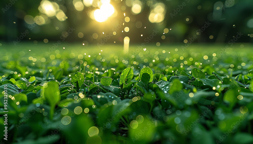 Automatic sprinkler of water in garden generated.AI Automatic sprinkler of water in garden generated.AI