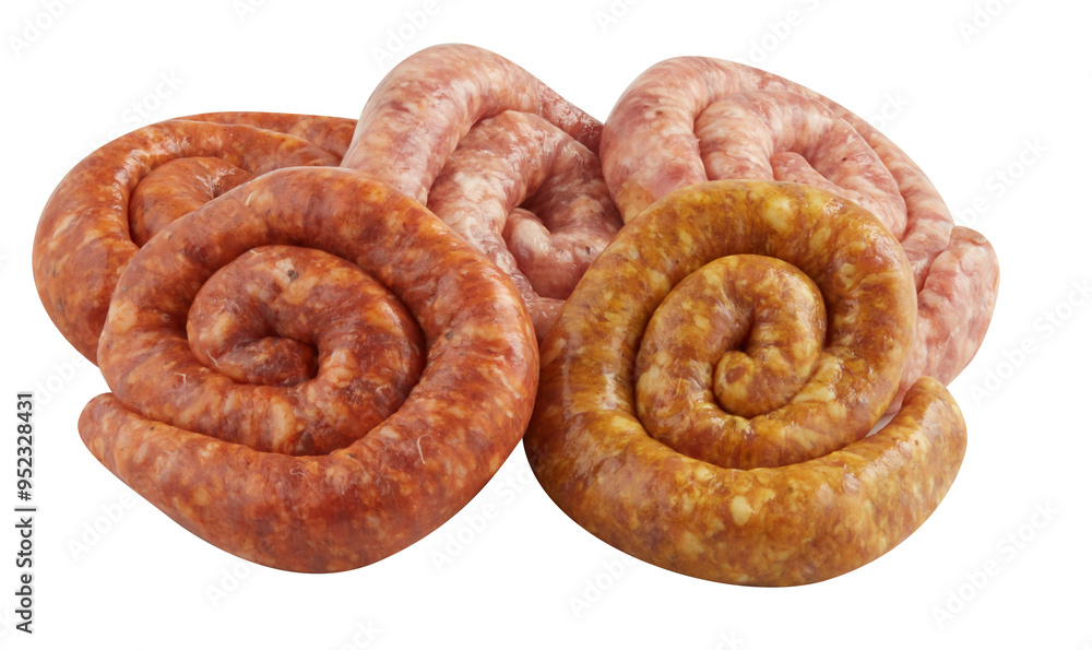 Mixed sausage rolls into circles Mixed sausage rolls into circles
