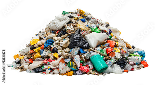 Pile of Trash Isolated on Transparent Background PNG 