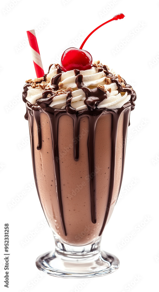 Chocolate Milkshake Cherry on Top Isolated on Transparent Background PNG
Chocolate Milkshake Cherry on Top Isolated on Transparent Background PNG