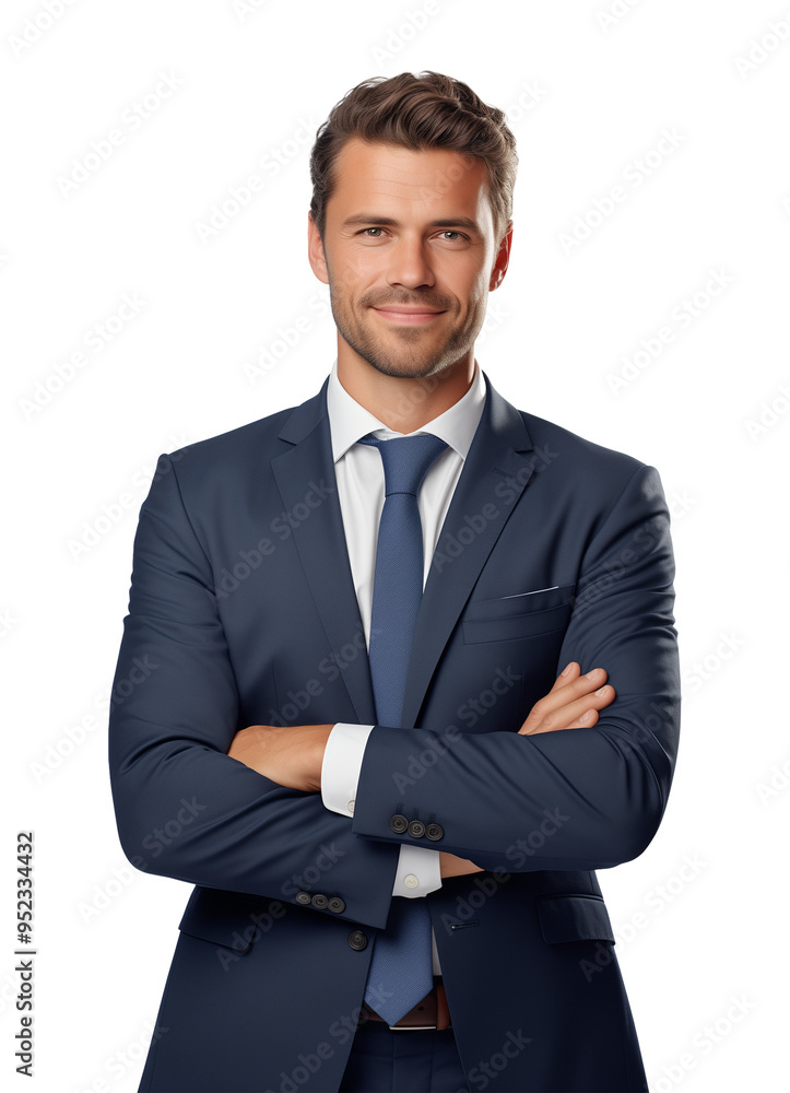 Caucasian Businessman Crossed Arms Isolated on Transparent Background PNG
Caucasian Businessman Crossed Arms Isolated on Transparent Background PNG