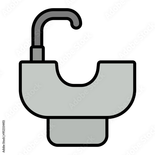 Hair wash sink Icon