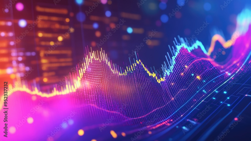 A digital financial chart with rising lines and vibrant colors, representing positive market trends and growth. A digital financial chart with rising lines and vibrant colors, representing positive market trends and growth.