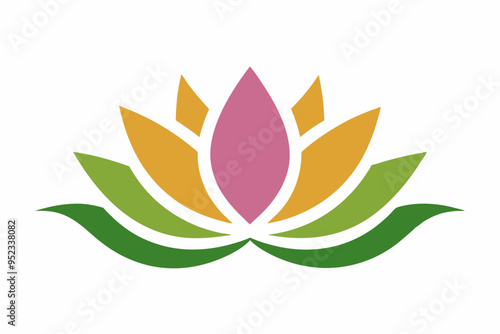 lotus elegance vector illustration on white background