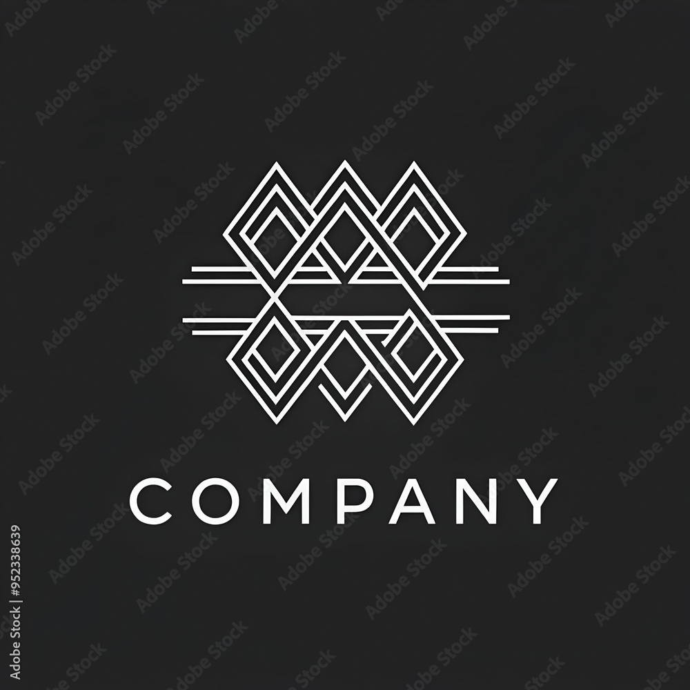 Modern luxury company logo design linear style Modern luxury company logo design linear style