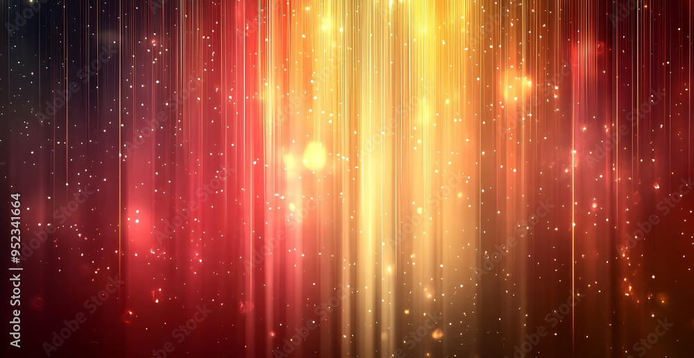 Vibrant abstract background with radiant light beams and sparkling effects in hues of gold, red, and orange creating a dynamic atmosphere. Vibrant abstract background with radiant light beams and sparkling effects in hues of gold, red, and orange creating a dynamic atmosphere.