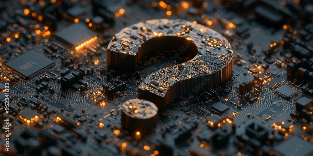 Metal Question Mark on Chipset Metal Question Mark on Chipset