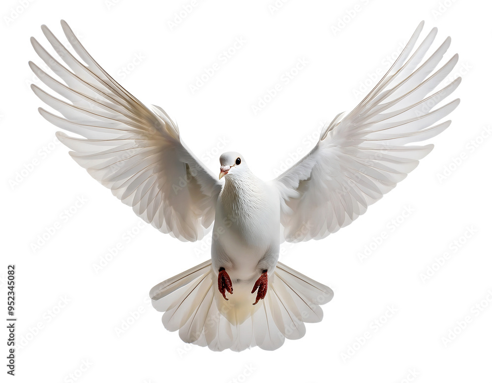 On PNG, a white dove of peace in flight On PNG, a white dove of peace in flight