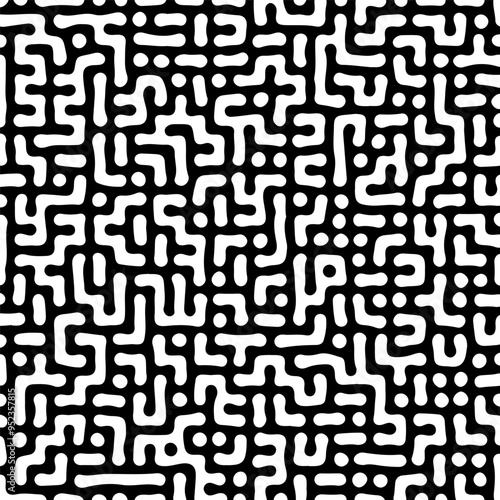 Turing lines organic shape seamless patterns background design