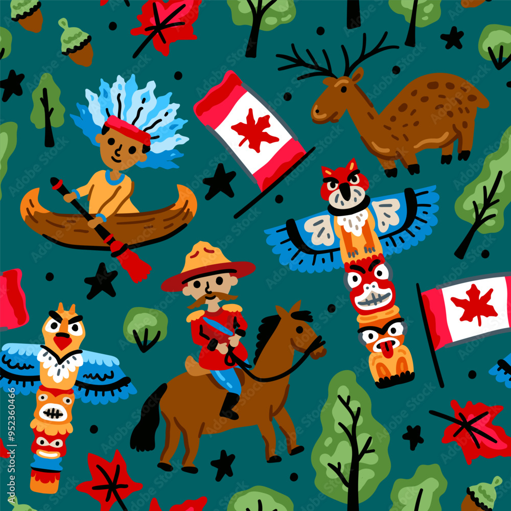 bright-cheerful-children-seamless-vector-pattern-with-symbols-of-canada