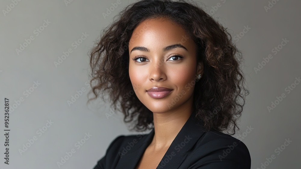 Professional headshot of a woman in a business suit with a soft focus and clean backdrop Professional headshot of a woman in a business suit with a soft focus and clean backdrop