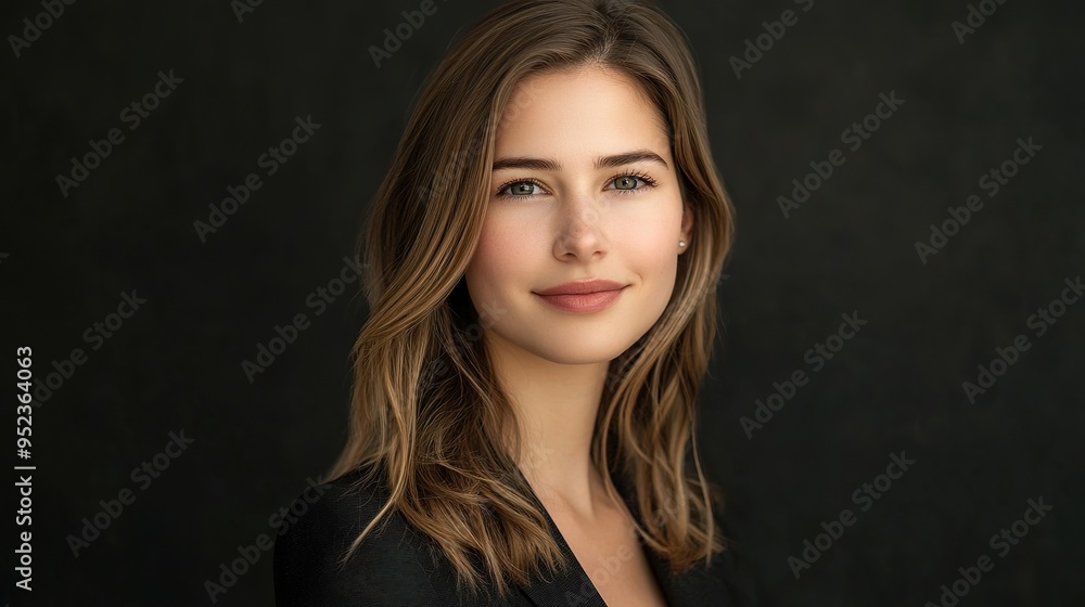 Professional headshot of a woman in a business suit with a soft focus and clean backdrop Professional headshot of a woman in a business suit with a soft focus and clean backdrop