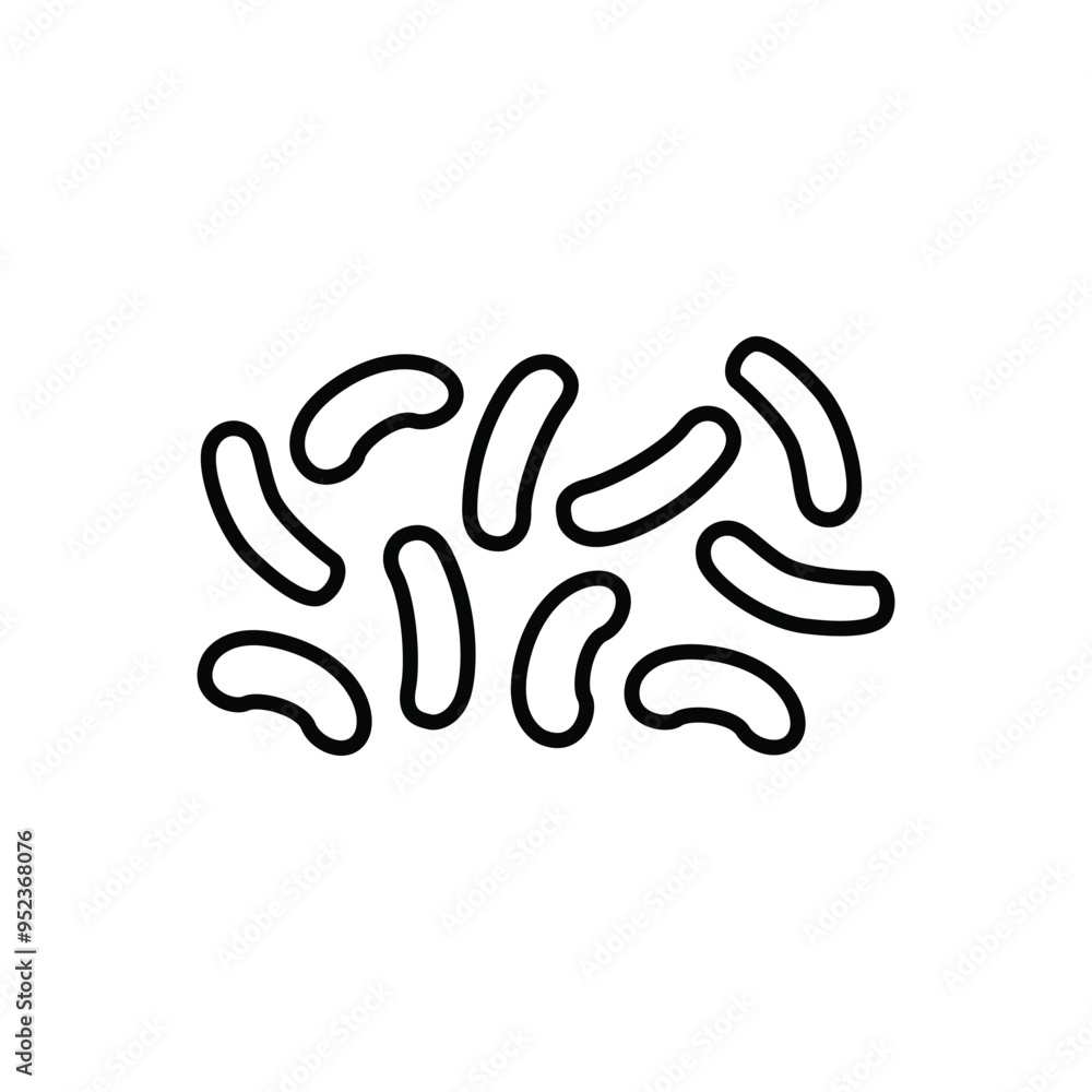 Corn sticks line black icon. Corn sticks line black icon.
