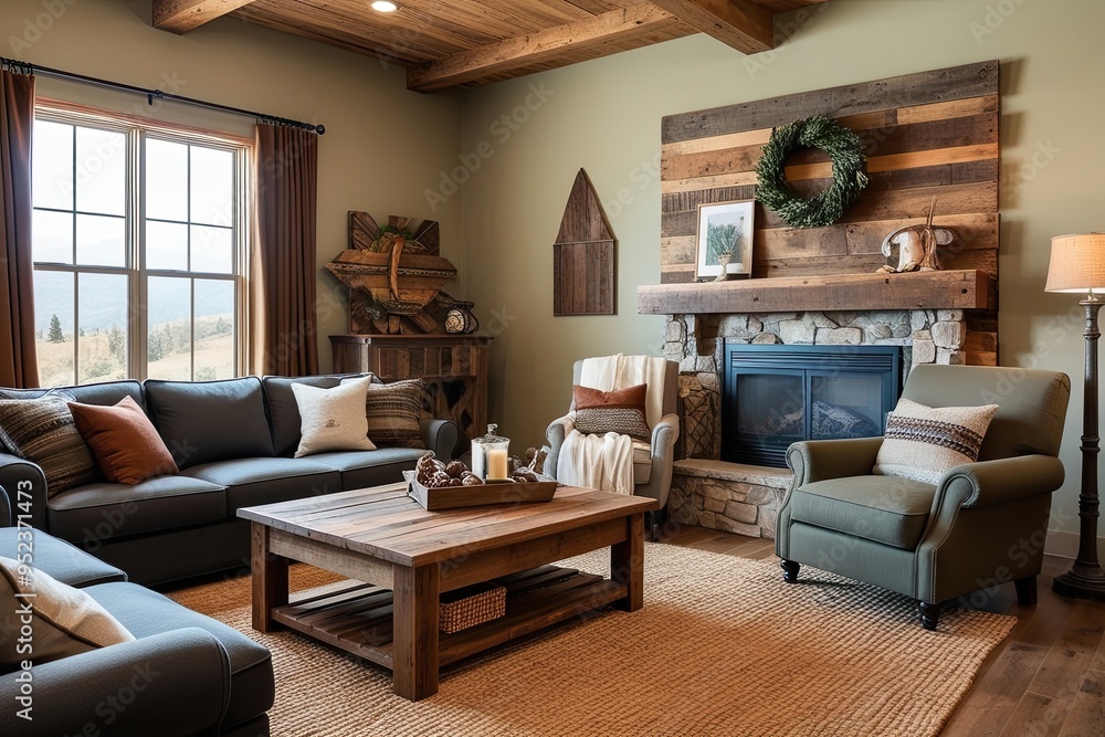 Cozy Rustic Living Room Ideas with Reclaimed Wood Decor and Earth Tone Palette Cozy Rustic Living Room Ideas with Reclaimed Wood Decor and Earth Tone Palette