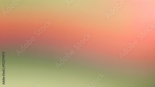 gradient background olive green to coral pink color blur watercolor abstract banner