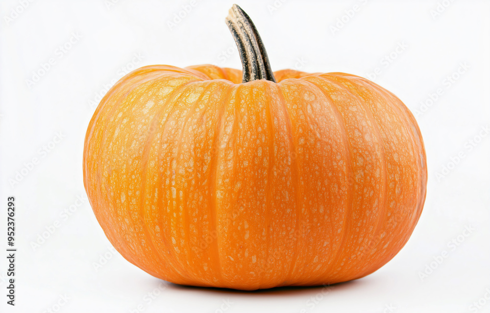 Obraz premium An orange pumpkin, white background
