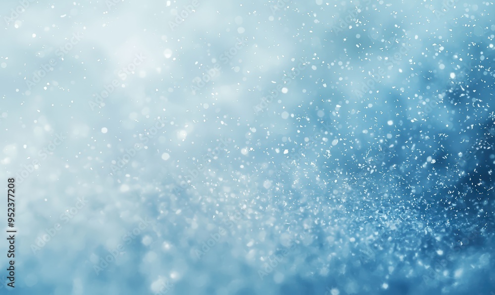 Sparkling blue bokeh background