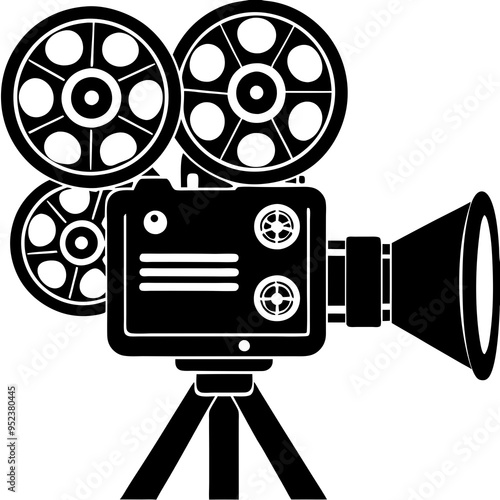 movie camera icon vector