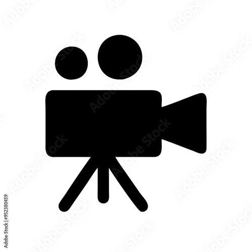 movie camera icon vector