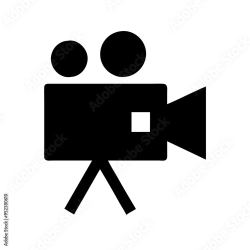 movie camera icon vector