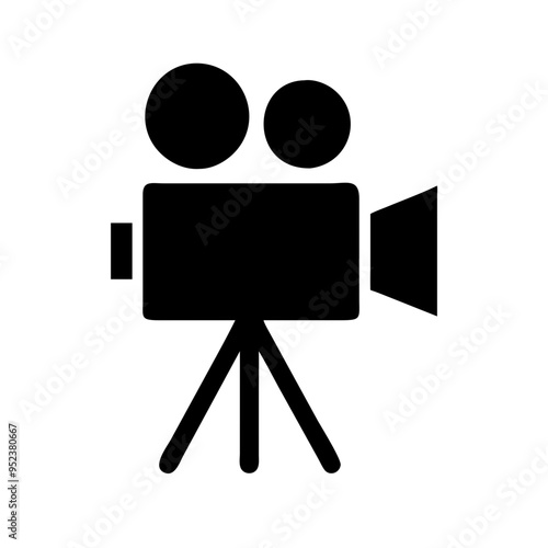 movie camera icon vector