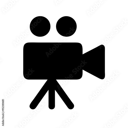 movie camera icon vector