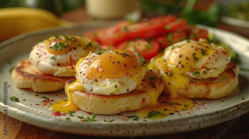 Delicious Avocado Toast with Sunny-Side Up Eggs. Delicious Avocado Toast with Sunny-Side Up Eggs.