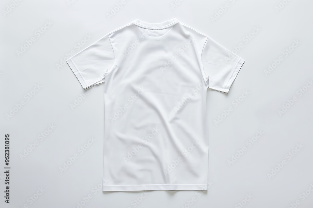 professional product photo of the back of a plain white t-shirt flat and uncreased professional product photo of the back of a plain white t-shirt flat and uncreased