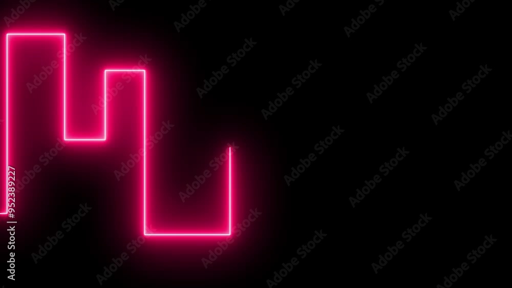 The background of glowing neon lines with attractive colors resembles the silhouettes of urban buildings. moving abstract glowing neon lines background animation. digital motion graphics. The background of glowing neon lines with attractive colors resembles the silhouettes of urban buildings. moving abstract glowing neon lines background animation. digital motion graphics.