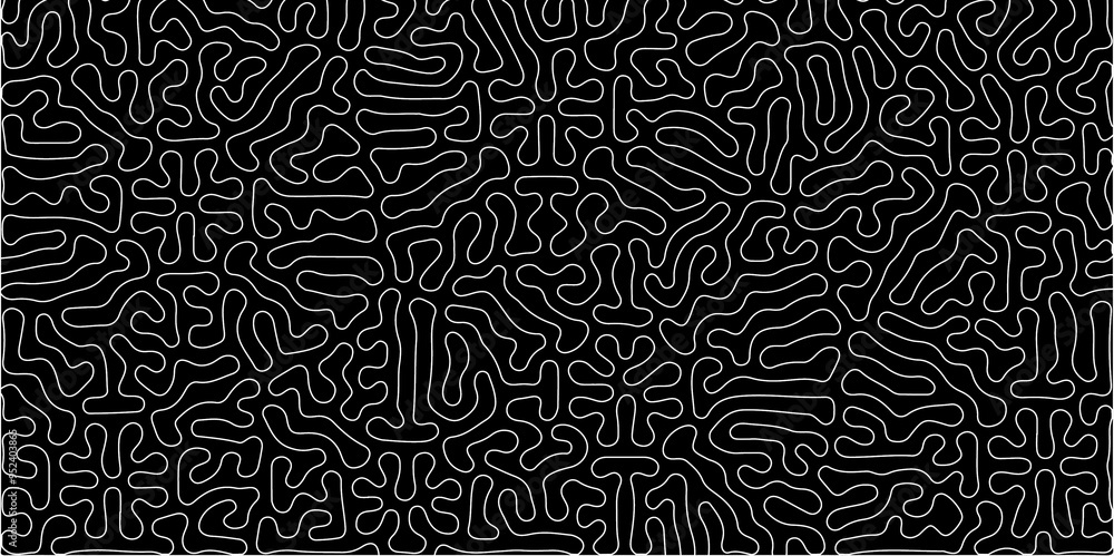 Abstract seamless turing pattern minimal organic geometric black background. white stock line abstract pattern Transparent monochrome striped texture, seamless pattern, modern stylish texture. Abstract seamless turing pattern minimal organic geometric black background. white stock line abstract pattern Transparent monochrome striped texture, seamless pattern, modern stylish texture.