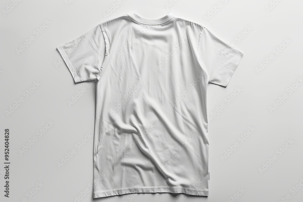 professional product photo of the back of a plain white t-shirt flat and uncreased professional product photo of the back of a plain white t-shirt flat and uncreased