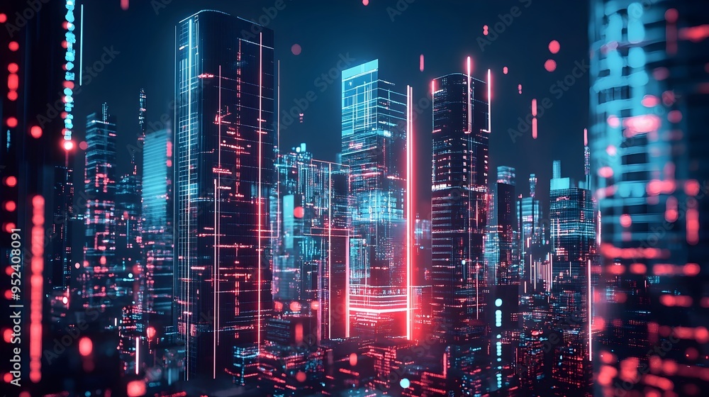 Futuristic Financial Technology Hub with Sleek Interface and Intricate Data Visualization Futuristic Financial Technology Hub with Sleek Interface and Intricate Data Visualization