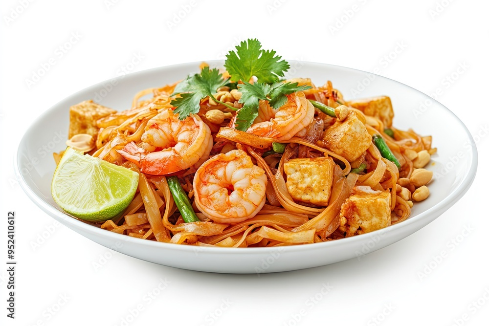 Authentic Pad Thai Stir-Fried Rice Noodles with Shrim Authentic Pad Thai Stir-Fried Rice Noodles with Shrim