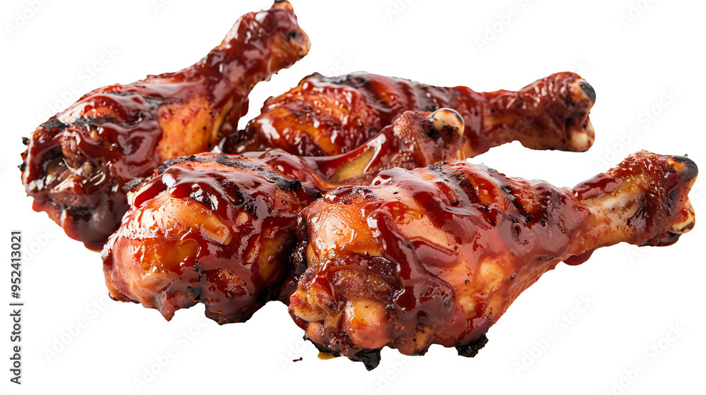 BBQ chicken isolated on transparent background, PNG BBQ chicken isolated on transparent background, PNG