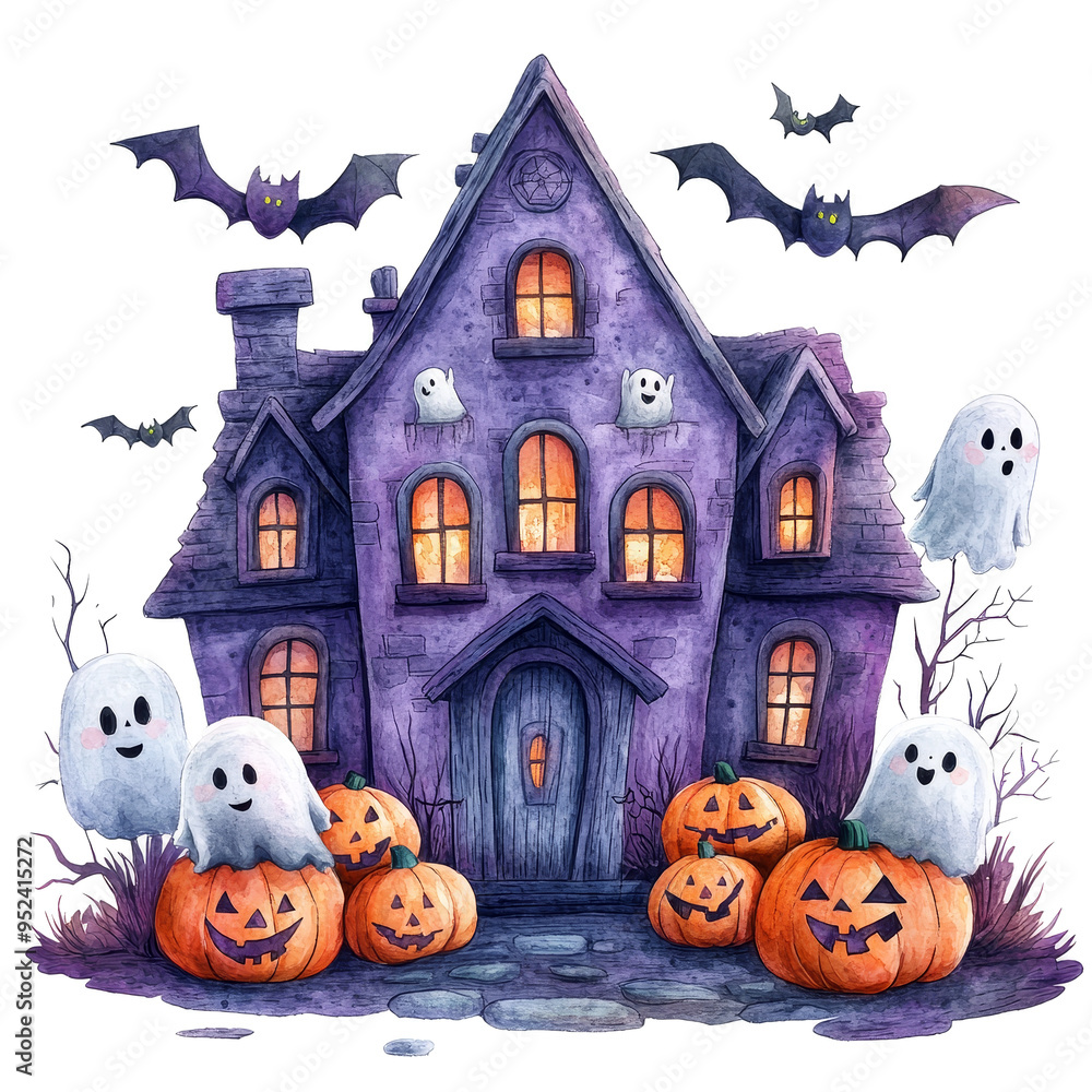 Fototapeta premium halloween house