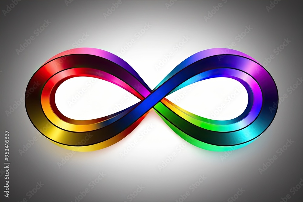 Neurodiversity Inspired Vibrant Prism Infinity Color Reflection Design Neurodiversity Inspired Vibrant Prism Infinity Color Reflection Design
