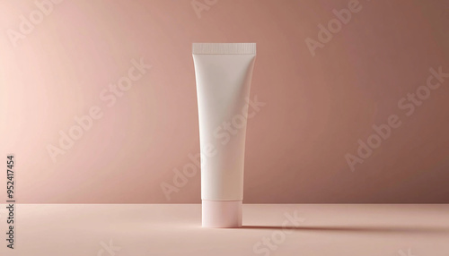 skin care cosmetic tube mockup generated by AI