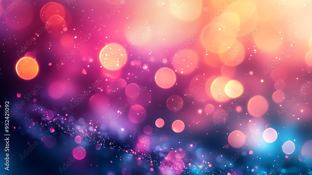 Soft pink and orange bokeh lights blend into a warm, blurred abstract scene. Soft pink and orange bokeh lights blend into a warm, blurred abstract scene.