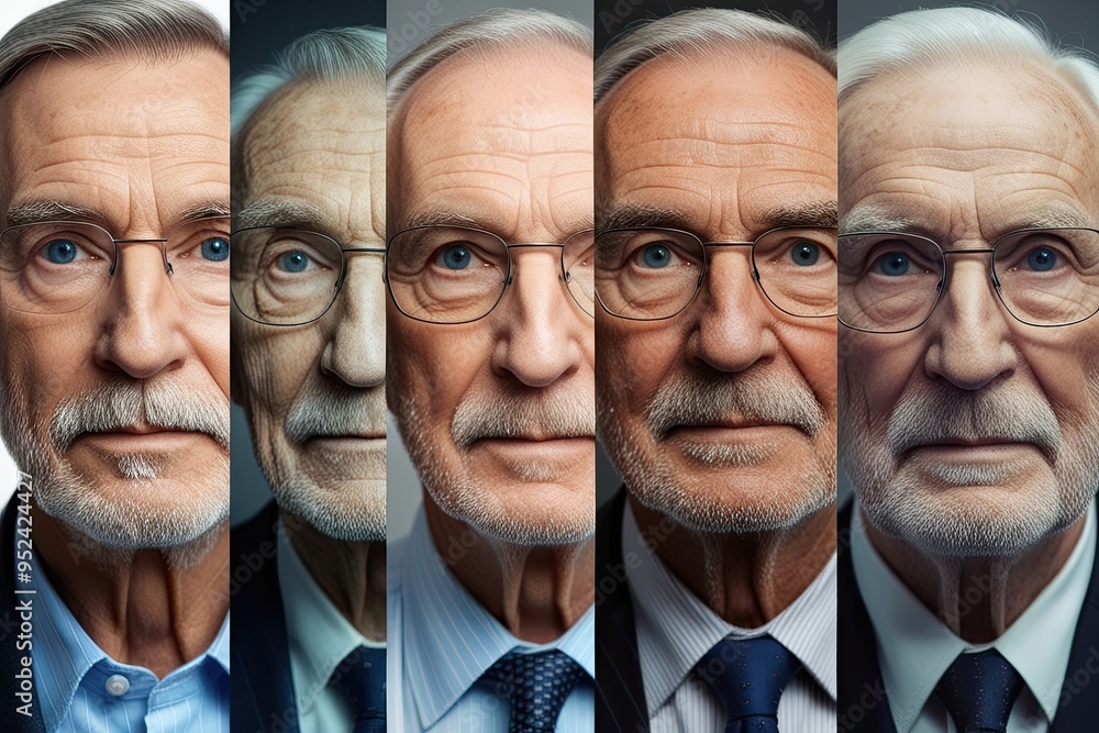 Male Aging Journey Visual Guide from Youth to Elderly Transformation Male Aging Journey Visual Guide from Youth to Elderly Transformation