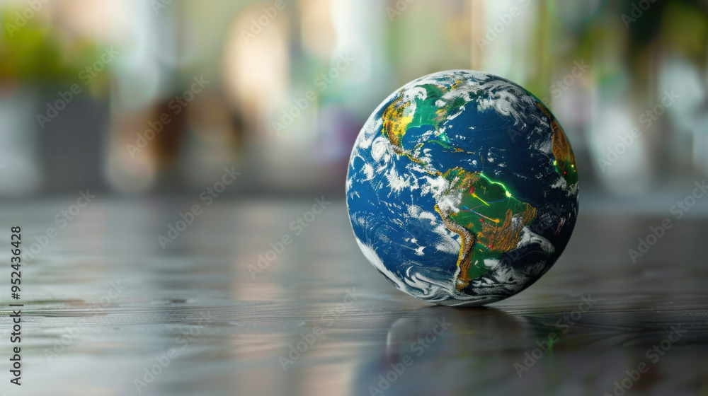 A detailed globe showcasing Earth, emphasizing geography and global awareness. A detailed globe showcasing Earth, emphasizing geography and global awareness.