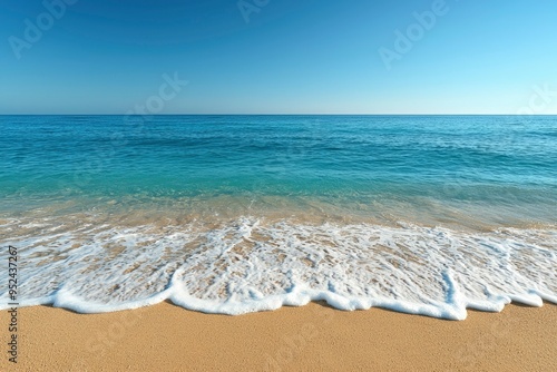 Wallpaper Mural A Gentle Wave Lapping on a Sandy Beach Torontodigital.ca