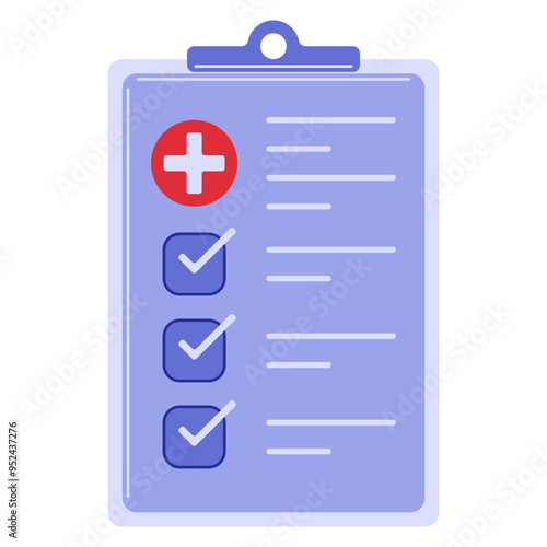 Medical Check Board Icon perfect for designs with healthcare, medical, and first aid themes