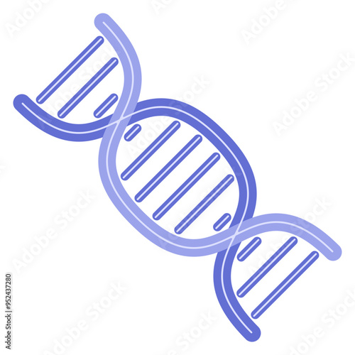 Structure DNA Icon perfect for designs with healthcare, medical, and first aid themes