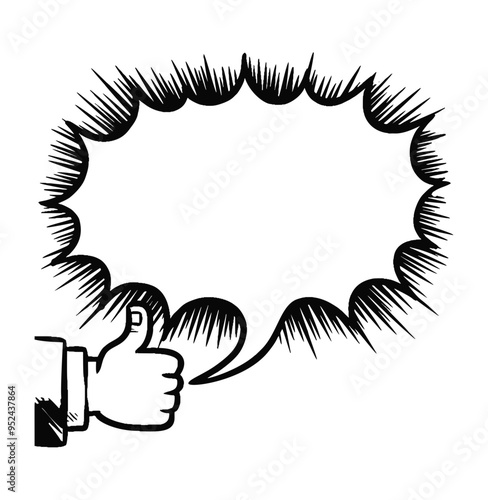 Comic speech bubble with swear words symbols. Hand drawn speech bubble	