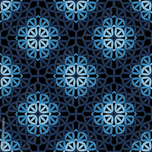 Pattern with crochet granny square wallpaper handmade decorative art design print 