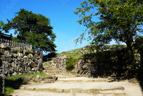 日本の戦国時代の城である彦根城（1603年に井伊直継によって築城されました。）国宝に指定されています。 photo