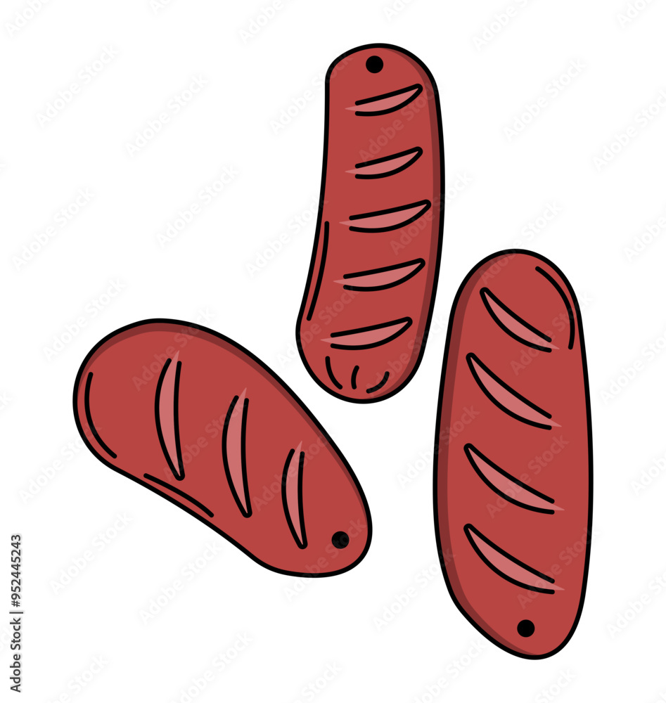 Sausage Illustration Sausage Illustration