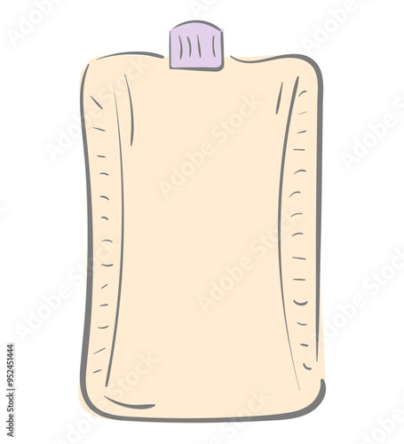 Lotion Cream Doodle Good for design and illustration of cosmetic products, makeup artists, cosmetic shops, skin care, and beauty workshops