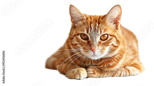 Scottish cat isolated on transparent background, PNG