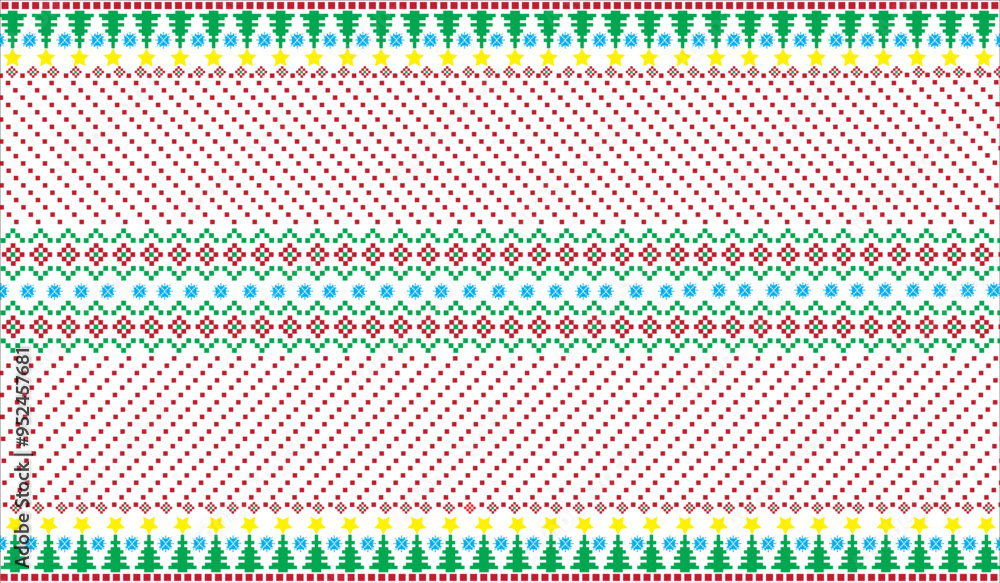 Christmas pattern vector illustration on white background Christmas pattern vector illustration on white background